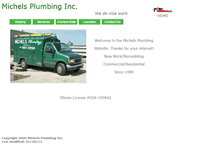 Tablet Screenshot of michelsplumbing.com